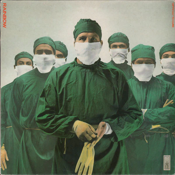 RAINBOW, Difficult To Cure (Polydor Red Labels; SPELP 76, UK 1984 Reissue, Made In England On labels) LP VG/VG