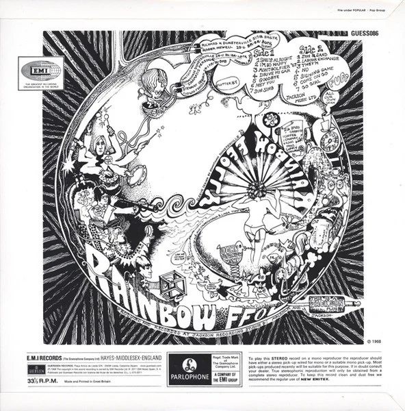 RAINBOW FFOLLY, Sallies Fforth (Guerssen; GUESS086, Spain 2011 Reissue, Laminated Flipback Sleeve, Insert, 180 Gram Vinyl) LP EX/EX - Image 2