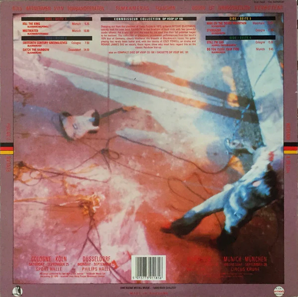 RAINBOW, Live In Germany 1976 (Connoisseur Collection; DP VSOP LP 155, UK 1990, Booklet, Limited Edition) 2xLP VG/VG+ - Image 2