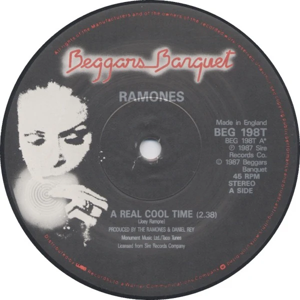 RAMONES, Real Cool Time (Beggars Banquet; BEG 198T, UK 1987, Picture Sleeve) 12" VG+/VG+ - Image 3