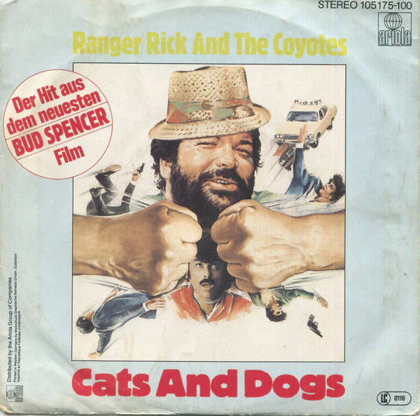 RANGER RICK AND THE COYOTES, Cats And Dogs (Ariola; 105 175, Germany 1983, Picture Sleeve), SALE - Up to 50% Off the Original Price  7" VG/VG+ - Image 2