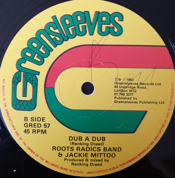 RANKING DREAD, Love A Dub (Greensleeves Records; GRED 57, UK 1981, Company Sleeve) 12" VG+/G+ - Image 3