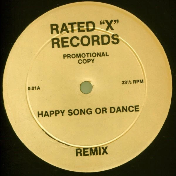 RARE EARTH / VISAGE, Happy Song Or Dance (Remix) / Pleasure Boys (Remix) (Rated "X" Records; 0:01, US 1986, Plain Sleeve) 12" /VG