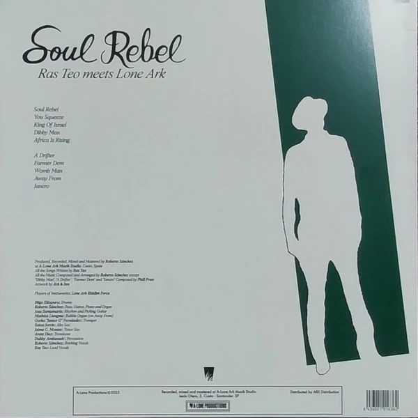 RAS TEO MEETS LONE ARK, Soul Rebel (A-Lone Productions; ARKLP-019, Spain 2025, Insert), SALE - Up to 50% Off the Original Price  LP VG/VG+ - Image 2