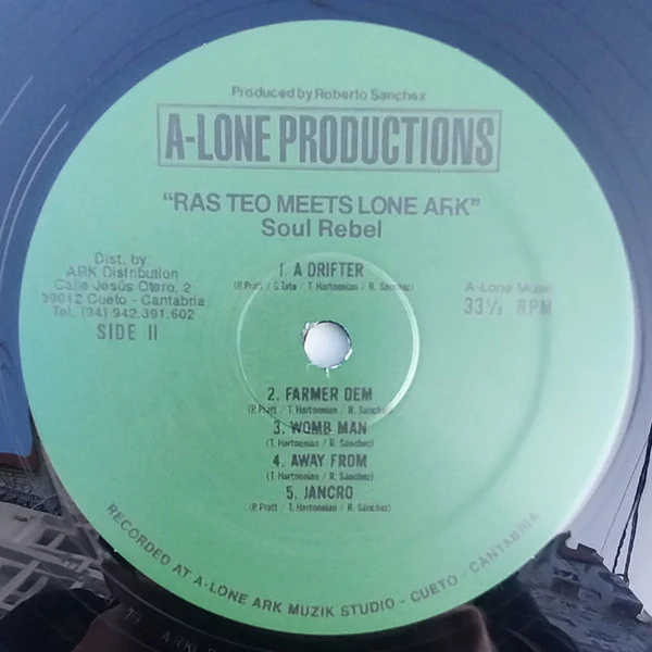 RAS TEO MEETS LONE ARK, Soul Rebel (A-Lone Productions; ARKLP-019, Spain 2025, Insert), SALE - Up to 50% Off the Original Price  LP VG/VG+ - Image 3