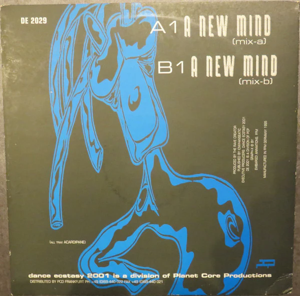 RAVE CREATOR, A New Mind (Dance Ecstasy 2001; DE 2029, Germany 1995) 12" G+/G+ - Image 2