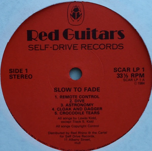 RED GUITARS, Slow To Fade (Self Drive Records; SCAR LP 1, UK 1984, Gatefold), SALE - Up to 50% Off the Original Price LP VG/VG+ - Image 3