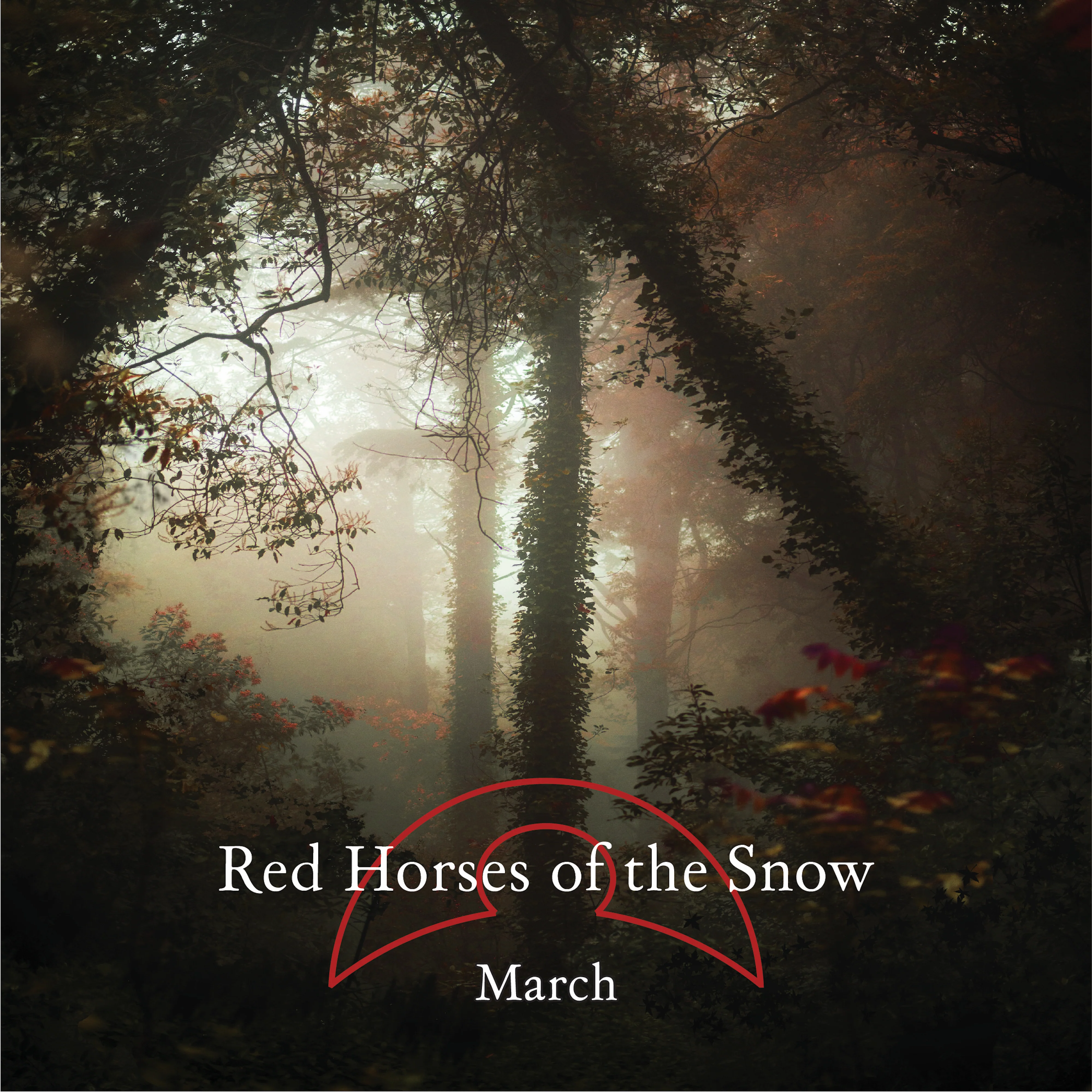 RED HORSES OF THE SNOW, March (Flashback Records; FB019DLP, UK 2026, Gatefold, Stickered Sleeve, Limited Edition of 200 on Iron Red and Winter Snow Vinyl) 2xLP NEW/NEW