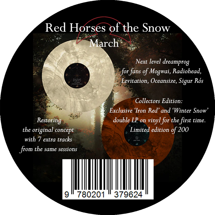 RED HORSES OF THE SNOW, March (Flashback Records; FB019DLP, UK 2026, Gatefold, Stickered Sleeve, Limited Edition of 200 on Iron Red and Winter Snow Vinyl) 2xLP NEW/NEW - Image 3
