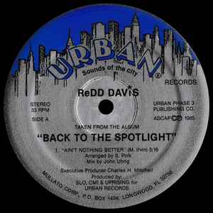 REDD DAVIS, Ain't Nothing Better (Urban Records; none, US 1988), SALE - Up to 50% Off the Original Price  12" /VG