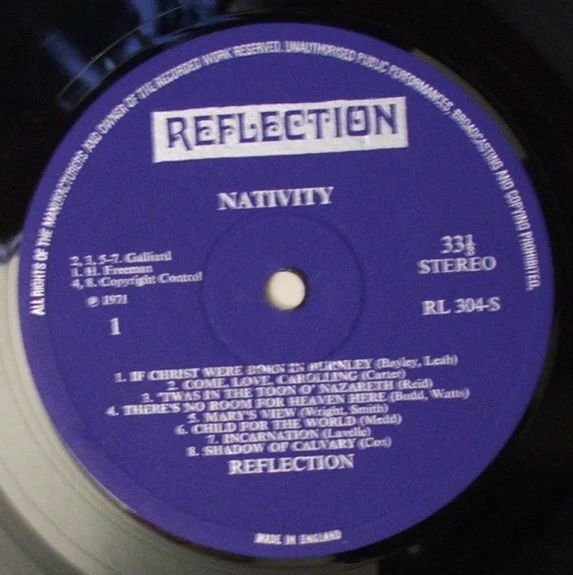REFLECTION, Nativity (Reflection ; RL 304-S, UK 1971, Textured Gatefold Sleeve) LP VG+/VG - Image 3
