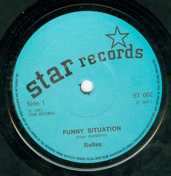 REFLEX, Funny Situation / (Version Two) (Star Records; ST 002, UK 1981, Picture Insert) 7" /VG+
