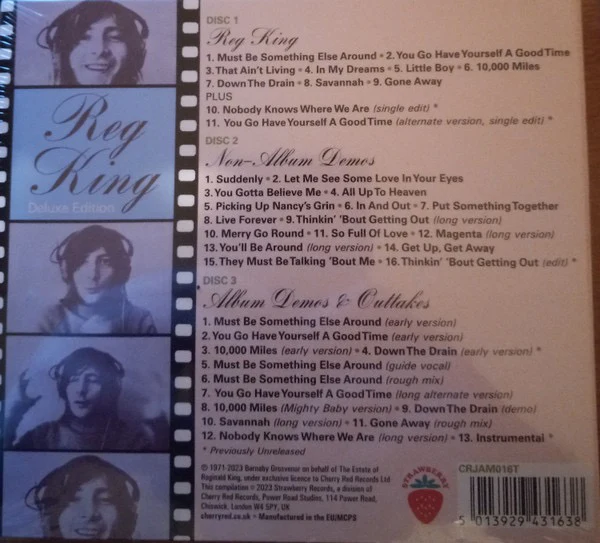 REG KING, Reg King (Deluxe Edition) (Strawberry ; CRJAM016T, UK 2023, Triple Digipak, Booklet) 3xCD EX/M - Image 2