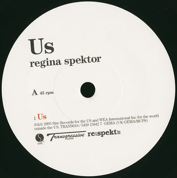 REGINA SPEKTOR, Us (Transgressive; TRANS018, UK 2006, Picture Sleeve), SALE - Up to 50% Off the Original Price  7" VG+/EX - Image 3