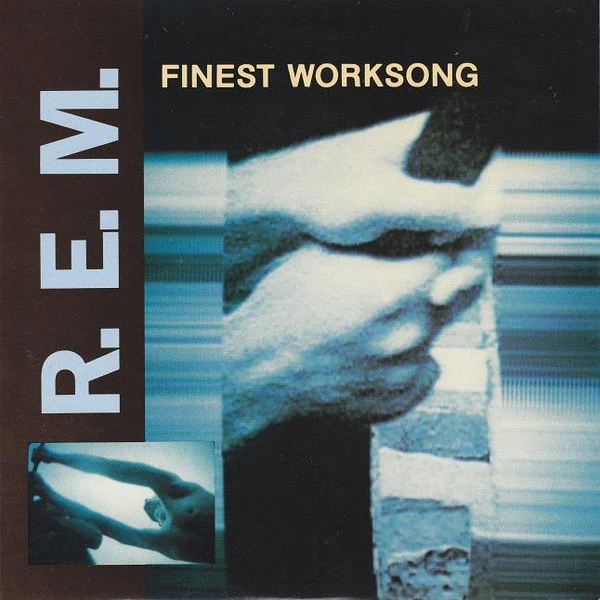 R.E.M., Finest Worksong / Time After Time Etc. (I.R.S. Records (Paper Labels); IRM 161, UK 1988, Picture Sleeve) 7" VG+/VG+