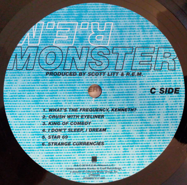 R.E.M., Monster (Craft Recordings; 7211148, Europe 2019, Insert, 180 Gram Vinyl) LP NEW/NEW - Image 3