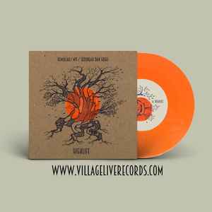 REMULAK, M9, SKRIBLAH DANGOGH, EVIL ED, Highlife / Highlife (Evil Ed Remix) (Village Live; TVI004, UK 2016, Picture Sleeve, 9 Stickers, Orange Vinyl) 7" EX/EX - Image 2