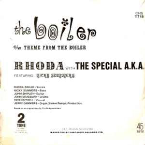 RHODA WITH THE SPECIAL A.K.A., The Boiler / Theme from The Boiler (Two-Tone Paper Labels; CHS TT 18, UK 1982, Picture Sleeve) 7" VG/VG - Image 2