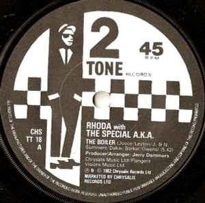 RHODA WITH THE SPECIAL A.K.A., The Boiler / Theme from The Boiler (Two-Tone Paper Labels; CHS TT 18, UK 1982, Picture Sleeve) 7" VG/VG - Image 3