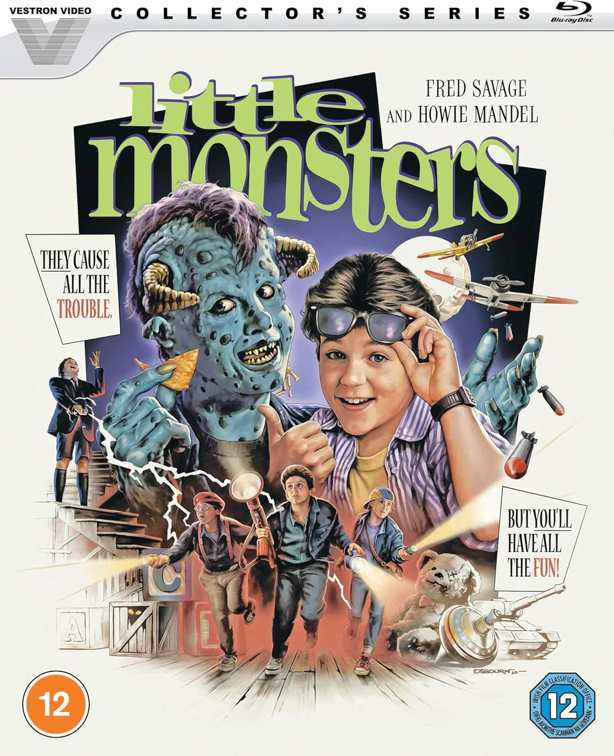 RICHARD ALAN GREENBERG, Little Monsters (Vestron; LIB95509, UK 2020) Blu-Ray VG+/VG+