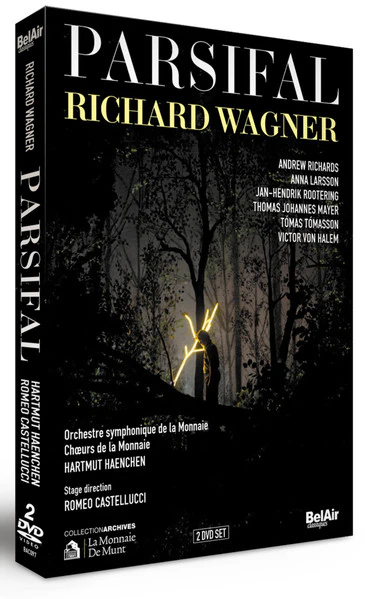 RICHARD WAGNER, ORCHESTRE SYMPHONIQUE DE LA MONNAIE, HARTMUT HAENCHEN, Parsifal (Bel Air Classiques; BAC097, Europe 2013, Booklet) 2xDVD VG+/VG+