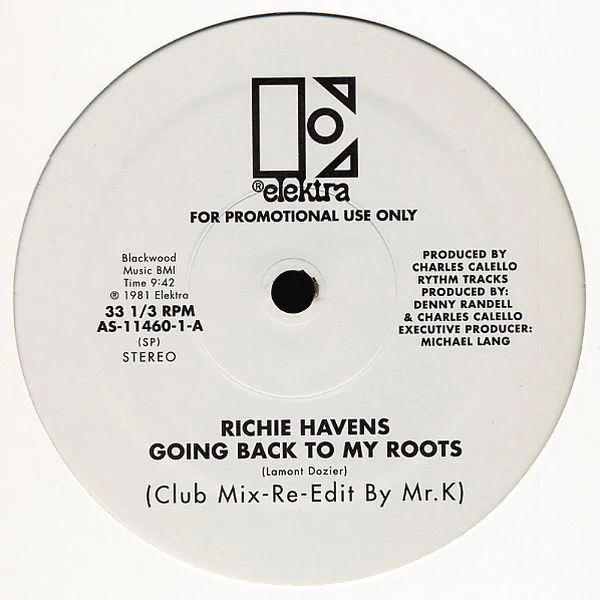 RICHIE HAVENS, Going Back To My Roots (Club Mix-Re-Edit By Mr. K) (Elektra; AS-11460-1, US 2005, Promo, Plain Sleeve, Unofficial Release) 12" /VG