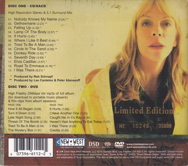 RICKIE LEE JONES, The Sermon On Exposition Boulevard (New West Records ; NW6112, US 2007, Booklet, Limited Edition, Numbered) 2xCD VG+/VG+ - Image 2