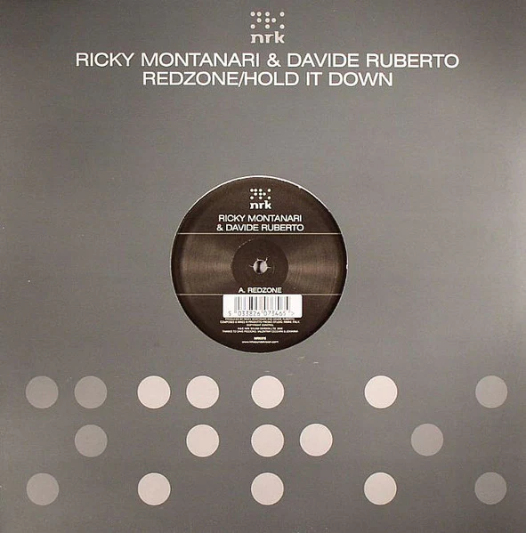 RICKY MONTANARI & DAVIDE RUBERTO, Redzone / Hold It Down (NRK Sound Division; NRK075, UK 2002, Titled Company Sleeve), SALE - Up to 50% Off the Original Price  12" VG/VG