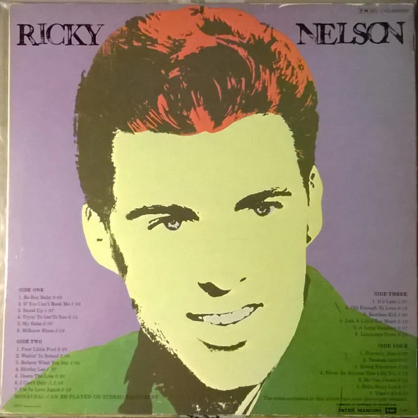 RICKY NELSON, Ricky Nelson (Liberty; UAD 60019/20, France 1981 Reissue, Laminated Gatefold Sleeve, Stapled In Booklet, Mono) 2xLP VG/VG - Image 2