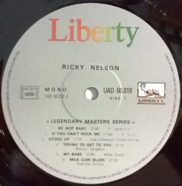 RICKY NELSON, Ricky Nelson (Liberty; UAD 60019/20, France 1981 Reissue, Laminated Gatefold Sleeve, Stapled In Booklet, Mono) 2xLP VG/VG - Image 3