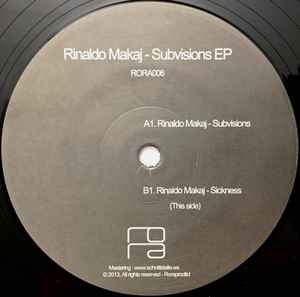 RINALDO MAKAJ, Subvisions EP (RORA; RORA006, Switzerland 2013) LP /VG - Image 2