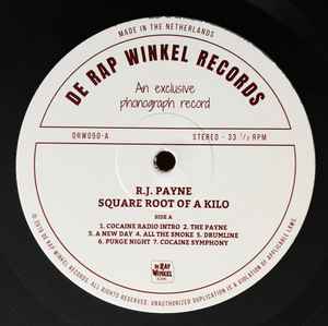 R.J. PAYNE, Square Root Of A Kilo (de Rap Winkel Records; DRW050, Netherlands 2019) LP VG+/VG+ - Image 3