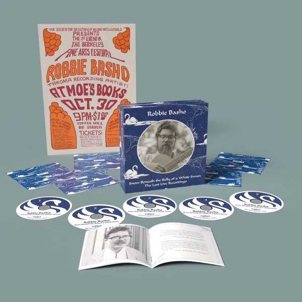 ROBBIE BASHO, Snow Beneath The Belly Of A White Swan (The Lost Live Recordings) (Tompkins Square; TSQ4111, US 2024, Box Set, Booklet & Poster) 5xCD VG+/VG+ - Image 3
