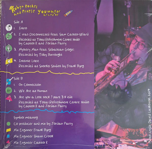 ROBYN ROCKET, Robyn Rocket And People You May Have Heard Of (Robyn Rocket's Records; 001, UK 2025), SALE - Up to 50% Off the Original Price  LP VG+/VG - Image 2