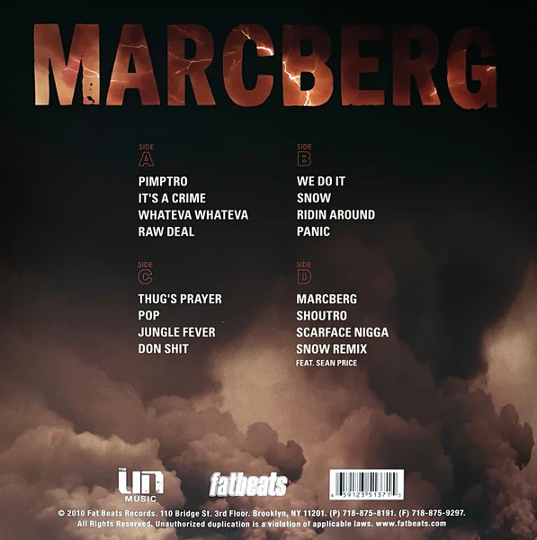 ROC MARCIANO, Marcberg (Fat Beats; FB5137, US 2011, Picture Sleeve) 2x12" VG/VG - Image 2