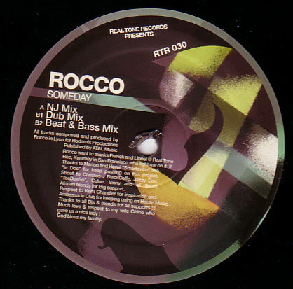 ROCCO, Someday (Real Tone Records; RTR 030, France 2008) 12" EP /VG
