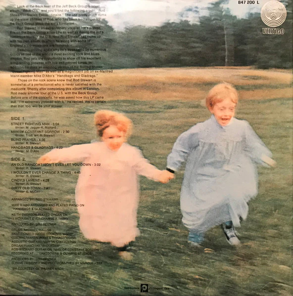 ROD STEWART, An Old Raincoat Won't Ever Let You Down (Vertigo Swirl label; VO 4, Italy 1972 Reissue) LP VG/G+ - Image 2