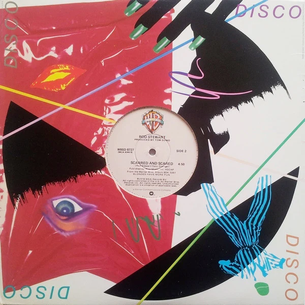 ROD STEWART, Da Ya Think I'm Sexy? (Special Disco Mix) (Warner Bros. Records; WBSD 8727, US 1978, Hype Stickered, Die Cut Company Sleeve, Winchester Pressing) 12" VG+/VG+ - Image 2