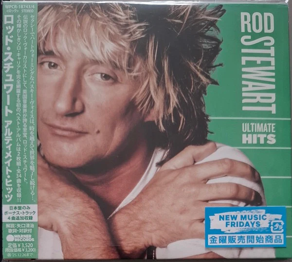 ROD STEWART, Ultimate Hits (Warner Records; WPCR-18743/4, Japan 2025, Gatefold Card Sleeve, Booklet & Inner, With Obi) 2xCD VG+/VG+
