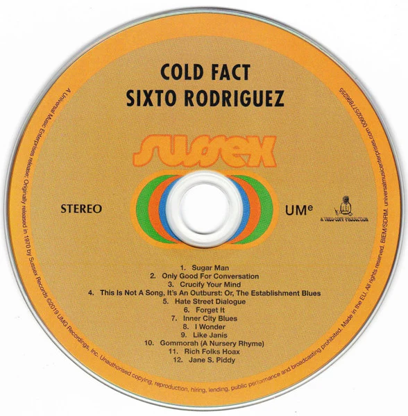 RODRIGUEZ, Cold Fact (UMe; 00602577896255, Europe 2019, Jewel Case) CD NEW/NEW - Image 3