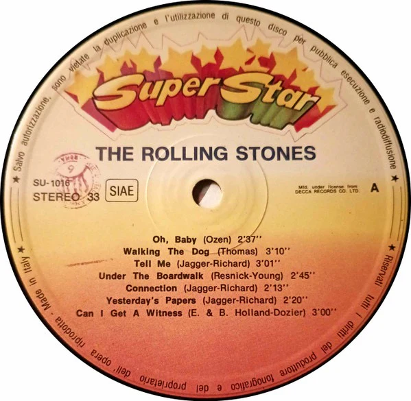 ROLLING STONES, Rolling Stones (Armando Curcio Editore; SU-1016, Italy 1982, Gatefold, Stapled In Booklet) LP VG/VG - Image 3
