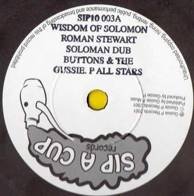 ROMAN STEWART, Wisdom Of Solomon / True Colours (Sip A Cup Records; SIP10003, UK 2001, Company Sleeve) 10" VG/VG - Image 2
