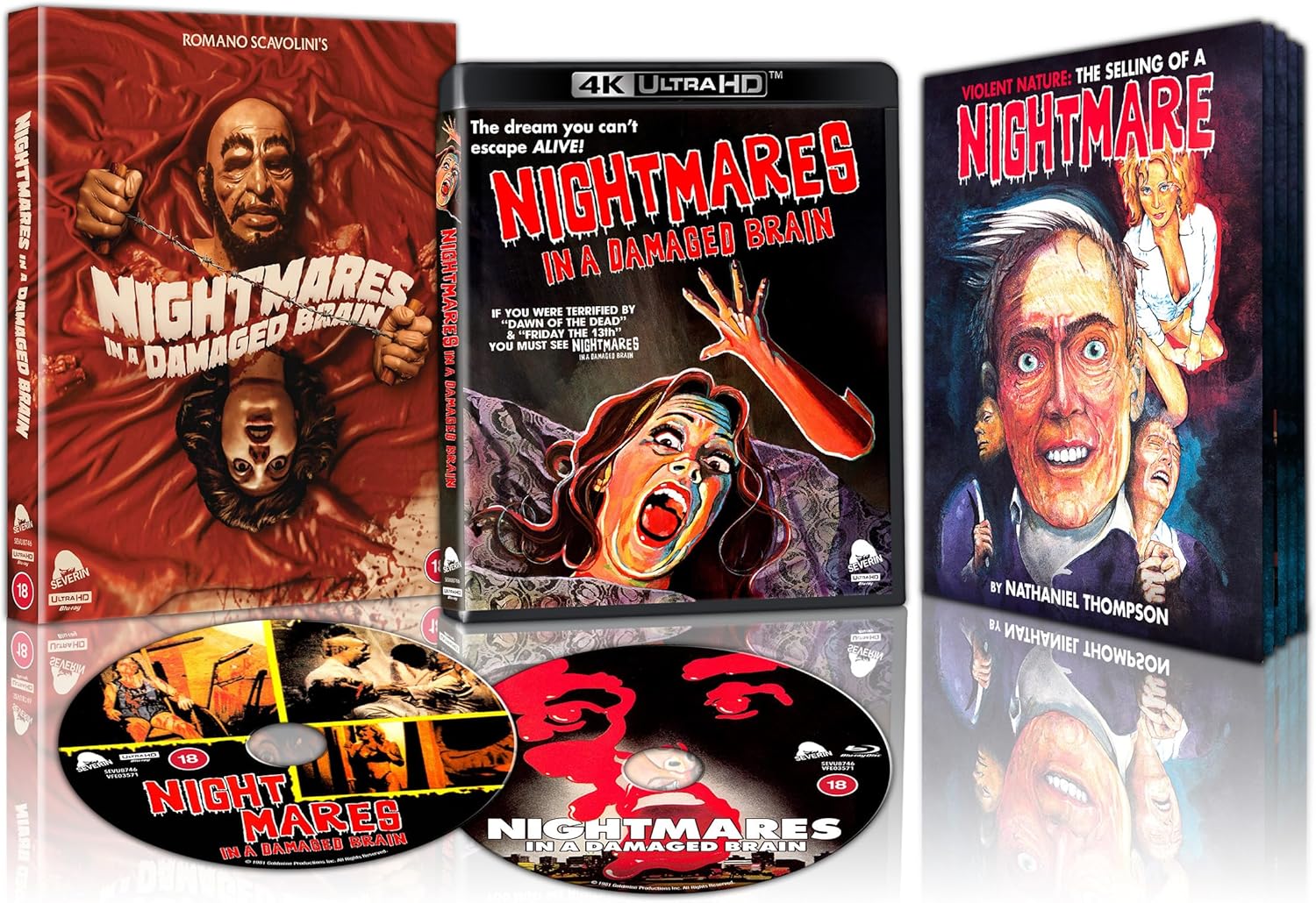 ROMANO SCAVOLINI, Nightmares In A Damaged Brain (Severin; SEVU8746, US ) Blu-Ray VG+/VG+ - Image 2