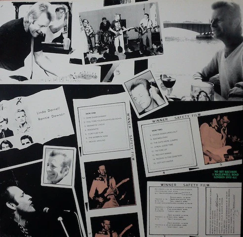 RONNIE DAWSON, Rockinitis (No Hit Records; No Hit 004, UK 1989, White Label, Boz Boorer) LP VG+/VG - Image 2