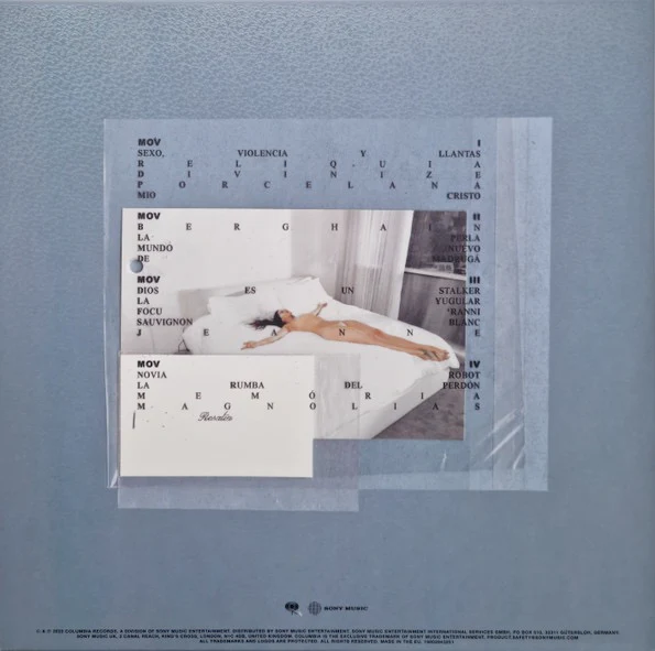 ROSALIA, LUX (Columbia; 19802943251, Europe 2025, Textured Gatefold Sleeve, Cross Shaped Fold-Out Poster, Stickered Sleeve, Clear Vinyl, Signed Postcard) 2xLP EX/M - Image 2