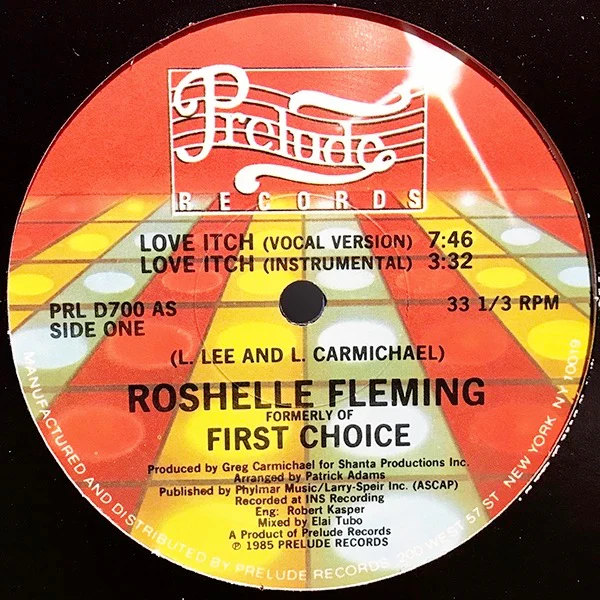 ROSHELLE FLEMING, Love Itch (Prelude Records ; PRL D700, US 1985, Company Sleeve) 12" VG/VG+