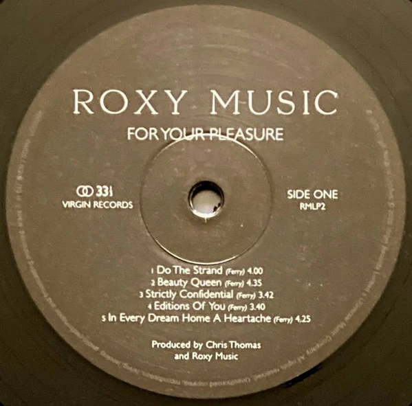 ROXY MUSIC, For Your Pleasure (Virgin; RMLP2, Worldwide 2022 Reissue, Gatefold, Inner) LP NEW/NEW - Image 3