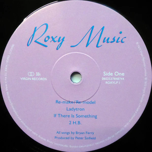 ROXY MUSIC, Roxy Music (Virgin; ROXYLP 1, Europe 2017 Reissue, Gatefold) LP VG+/VG - Image 3