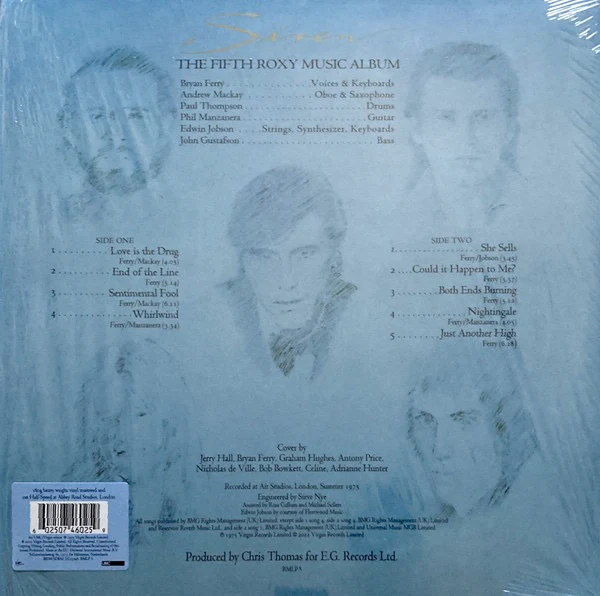 ROXY MUSIC, Siren (Virgin; RMLP5, Worldwide 2022, Inner, Remastered, Abbey Rd Half-SpeedMaster) LP NEW/NEW - Image 2