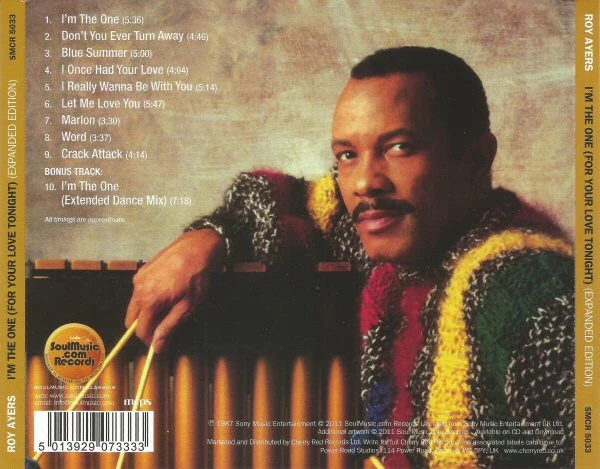 ROY AYERS, I'm The One (For Your Love Tonight) (Soul Music.com Records; SMCR 5033, UK 2011 Reissue, Jewel Case) CD VG+/VG+ - Image 2